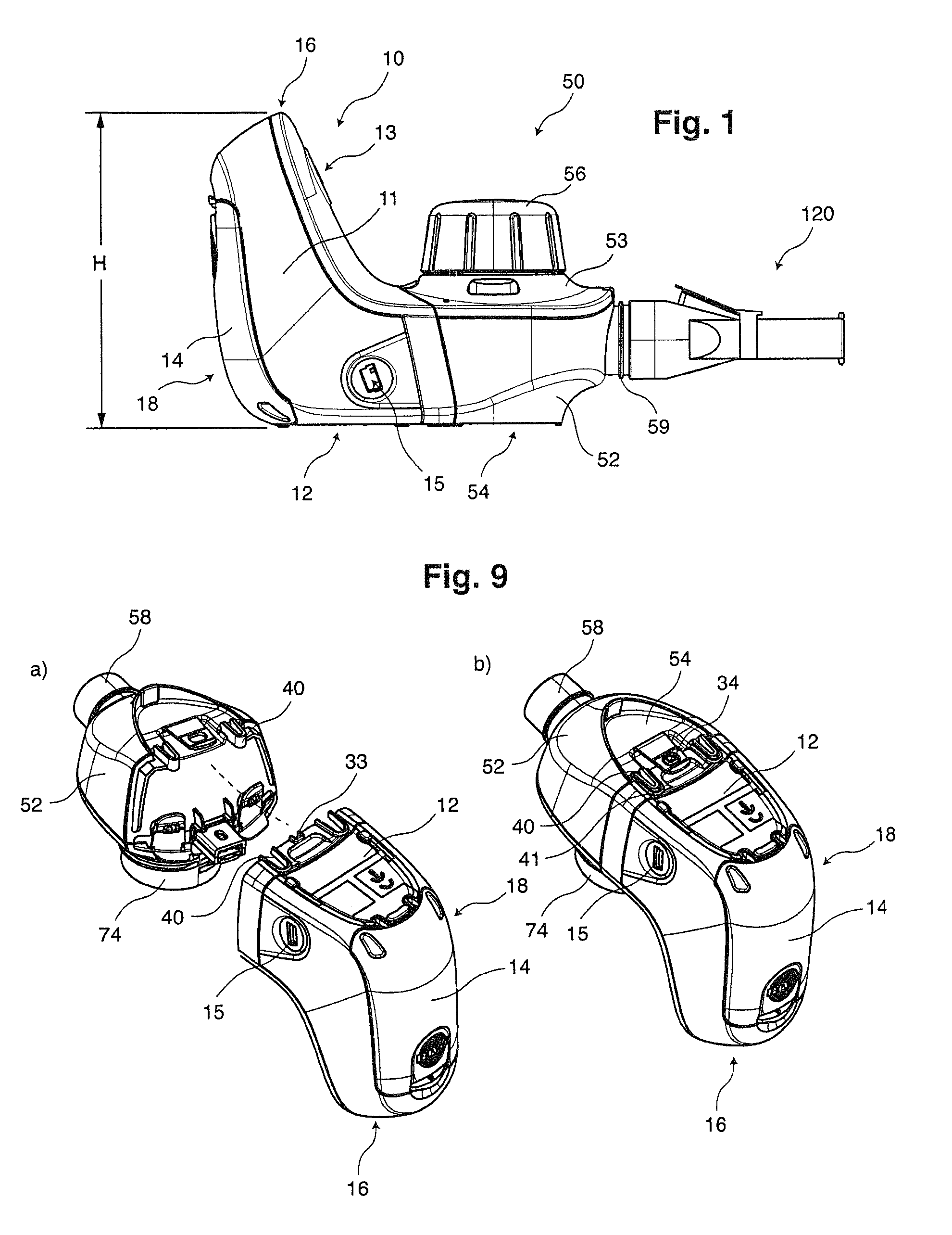 Inhalator and inhalator set