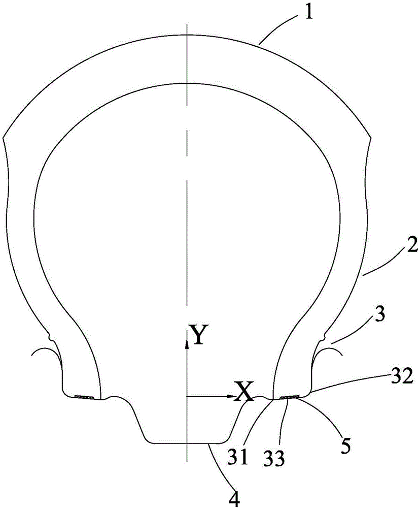 Tire bead structure