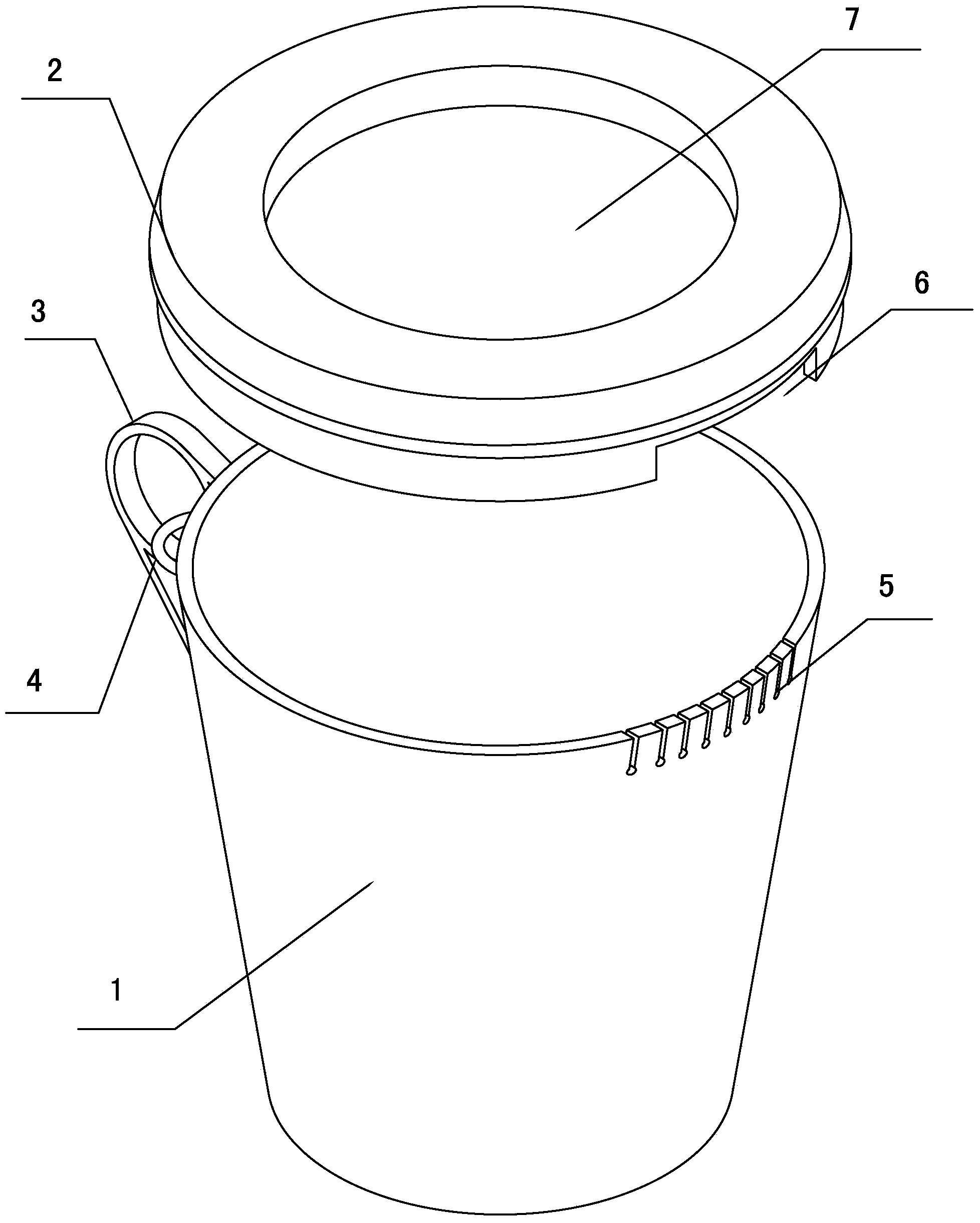 Filtering cup