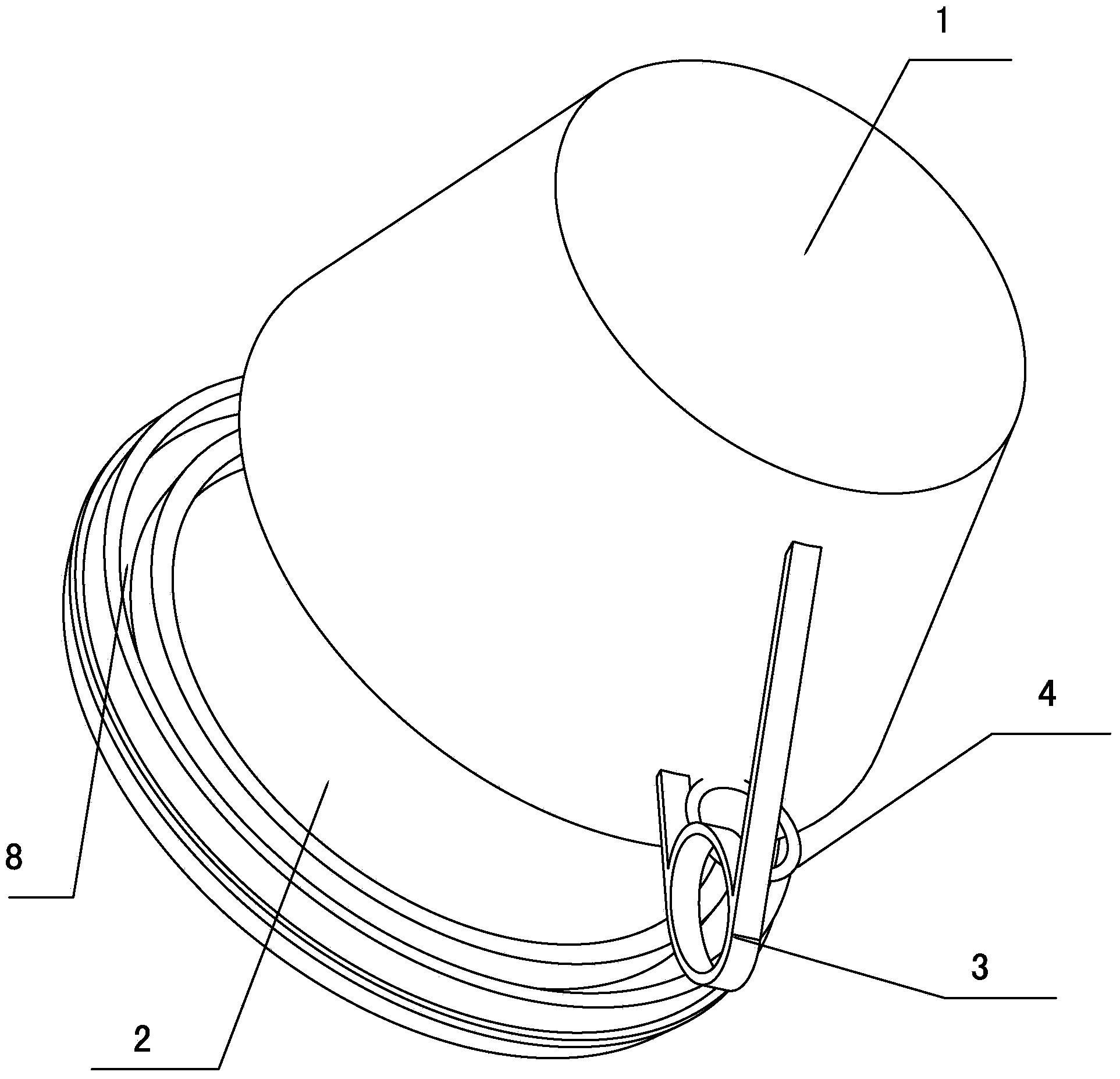 Filtering cup