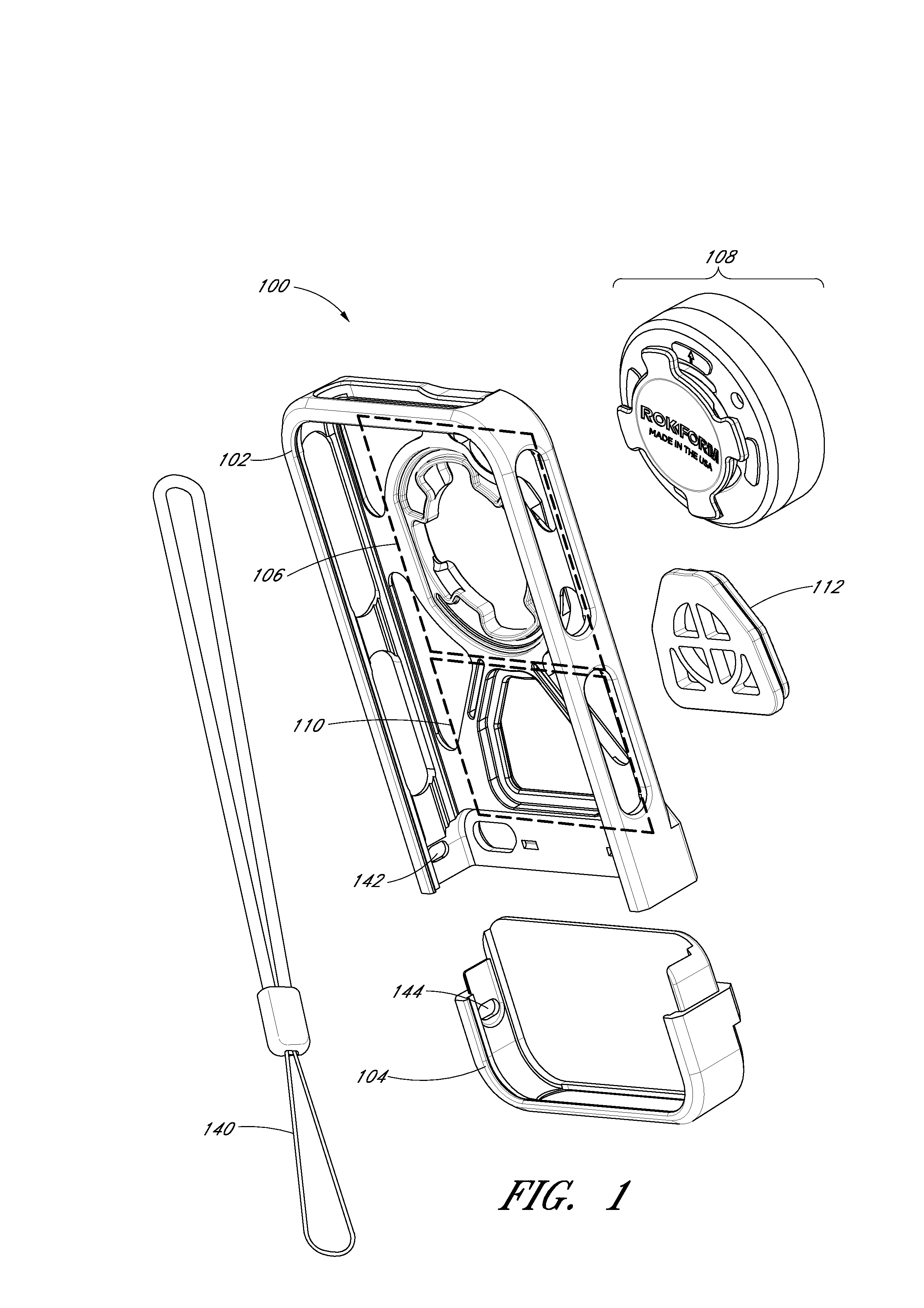 Case and mount system for handheld electronic device