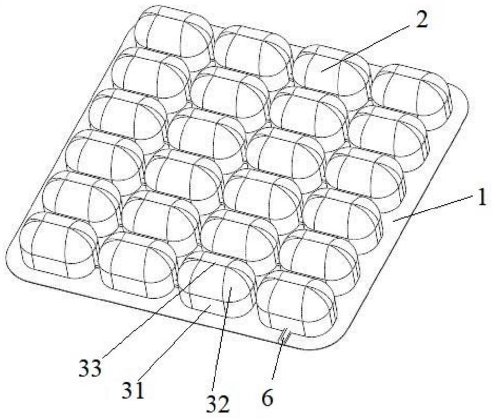 Weight-balancing inflatable health-care massage air bag cushion and preparation process thereof