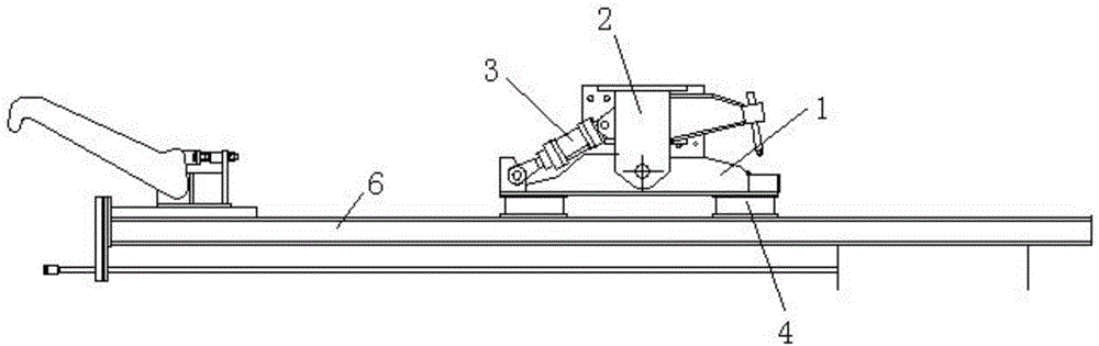 Swing type tilting device for oil cylinder driving rod mechanism