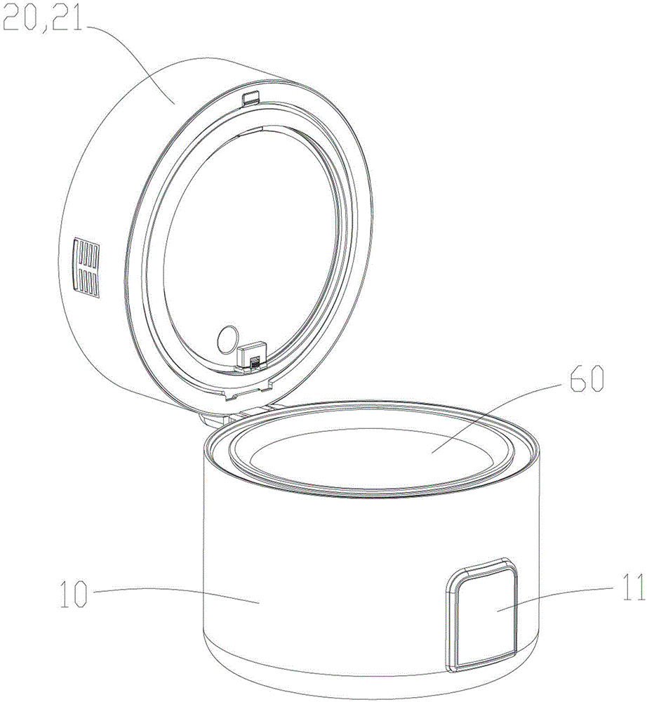 Electric caldron with baking function