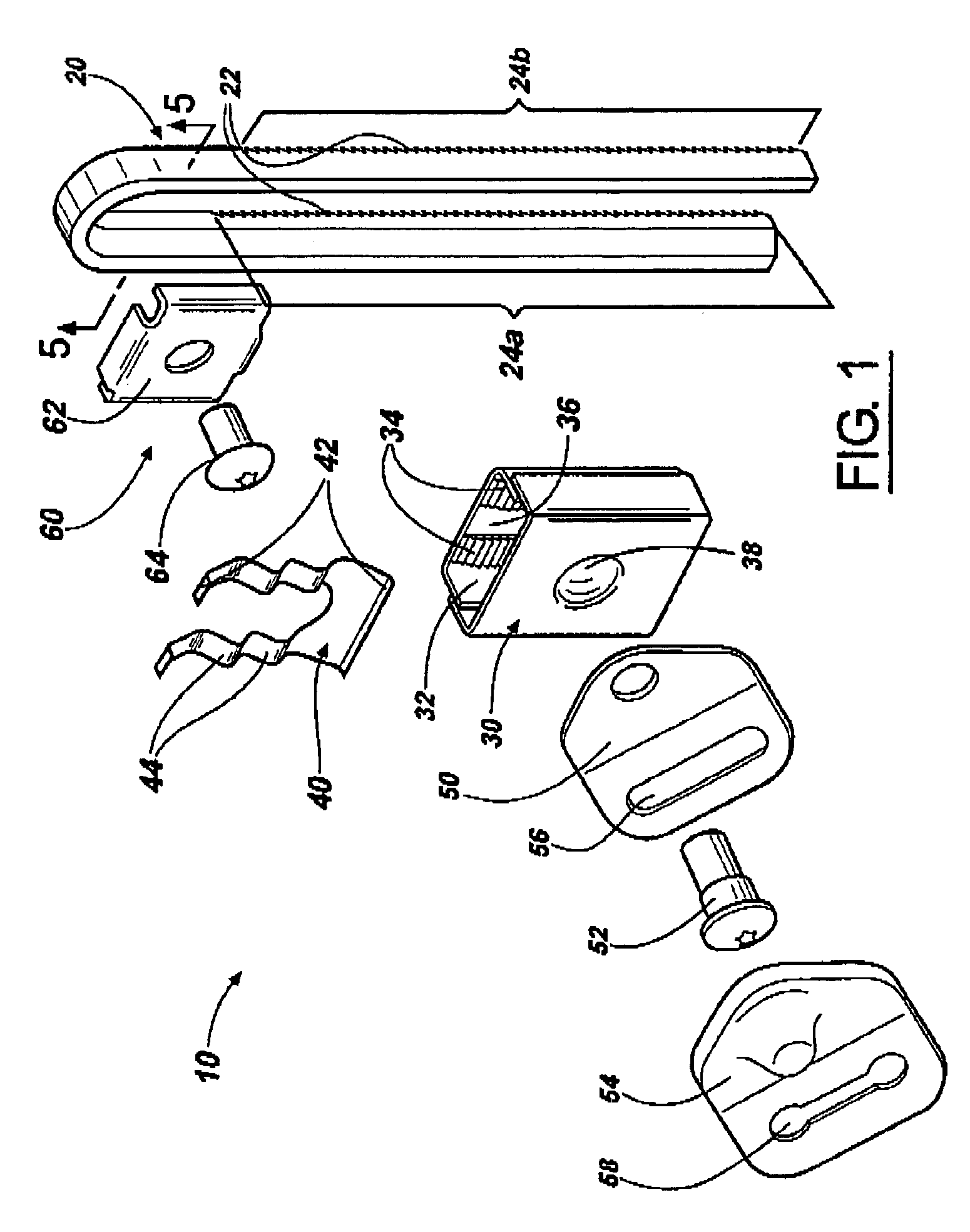 Shoulder belt height adjuster assembly and method