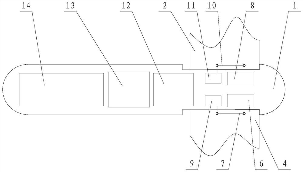 Fan-wing-propelled underwater vehicle and navigation method thereof