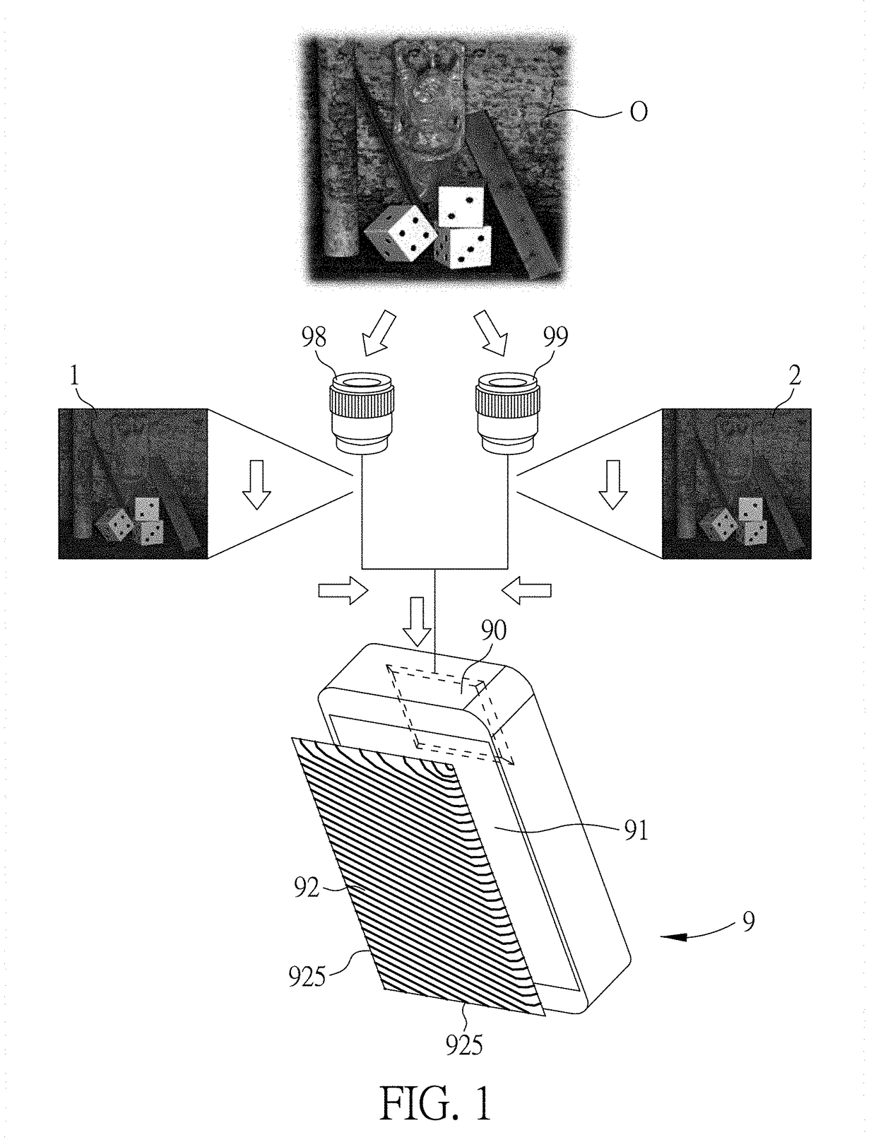 Generation method for multi-view auto-stereoscopic images, displaying method and electronic apparatus