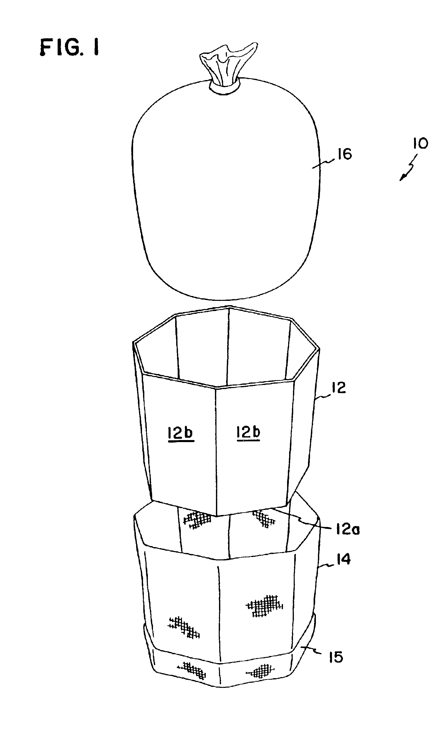 Collapsible bulk material container