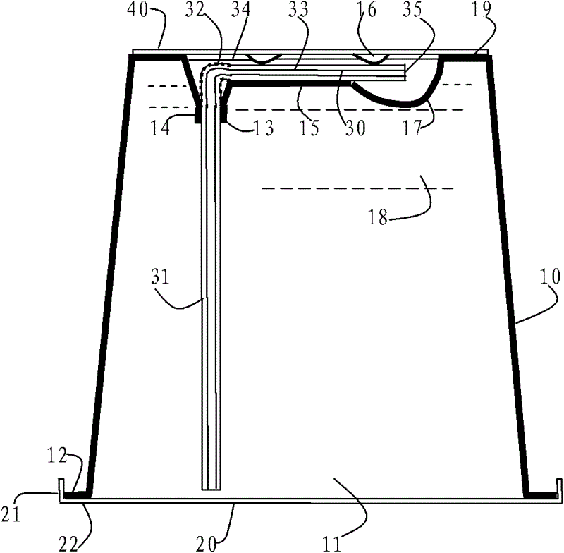 Novel beverage package with outlet at main body