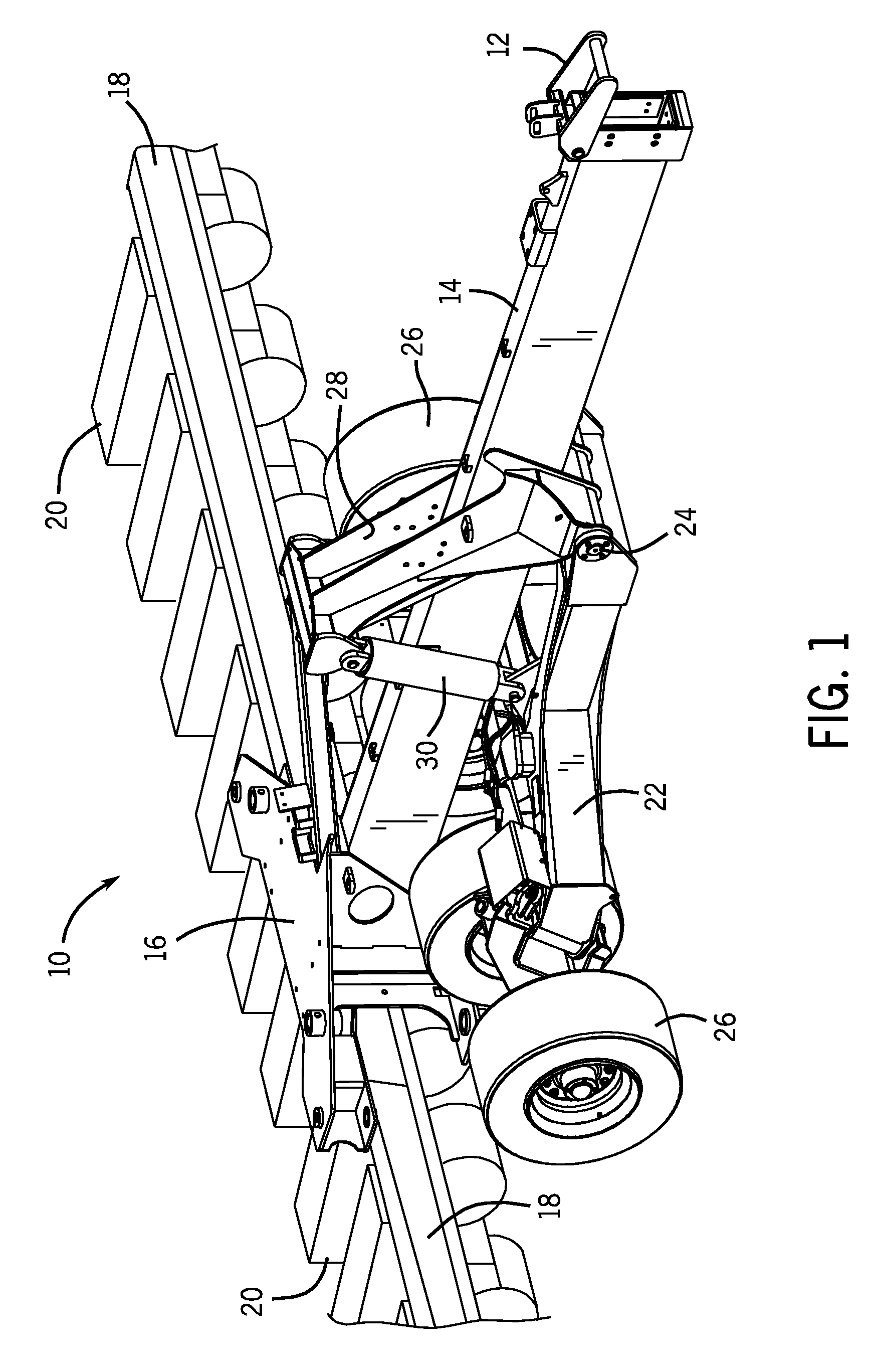 Fluid control system for steerable agricultural implement