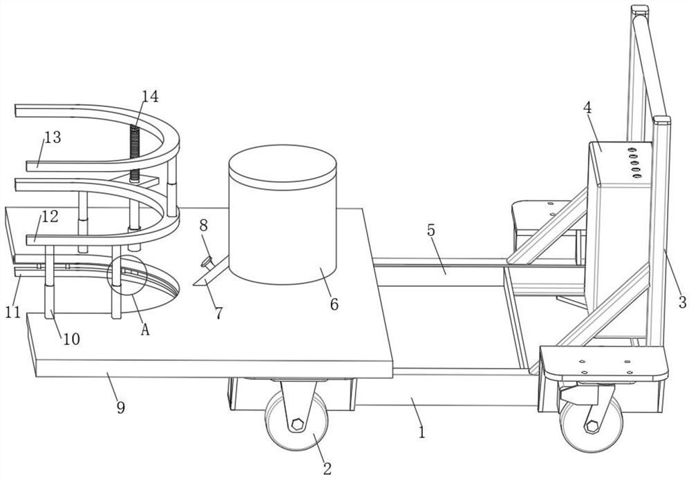 Soil turning weeding device for nursery stock roots