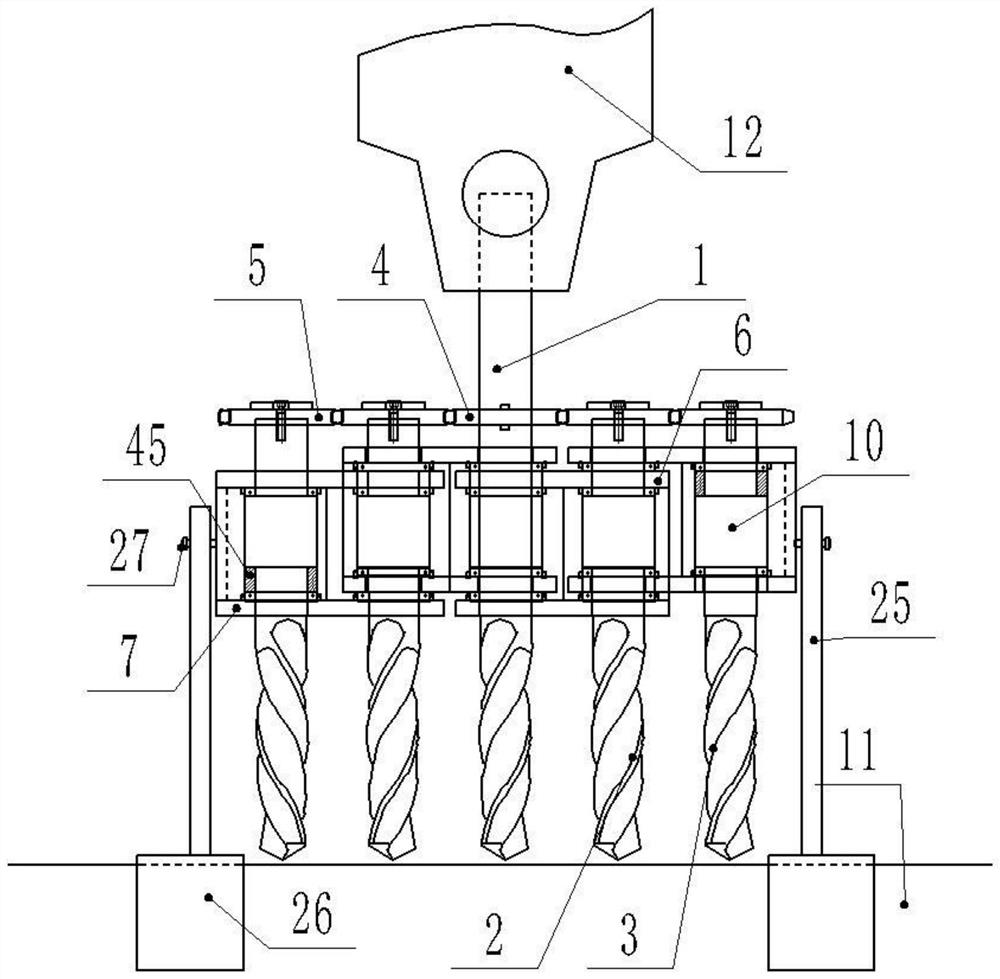 A device for opening arc-shaped hanging grooves on the end faces of stone slabs for architectural decoration