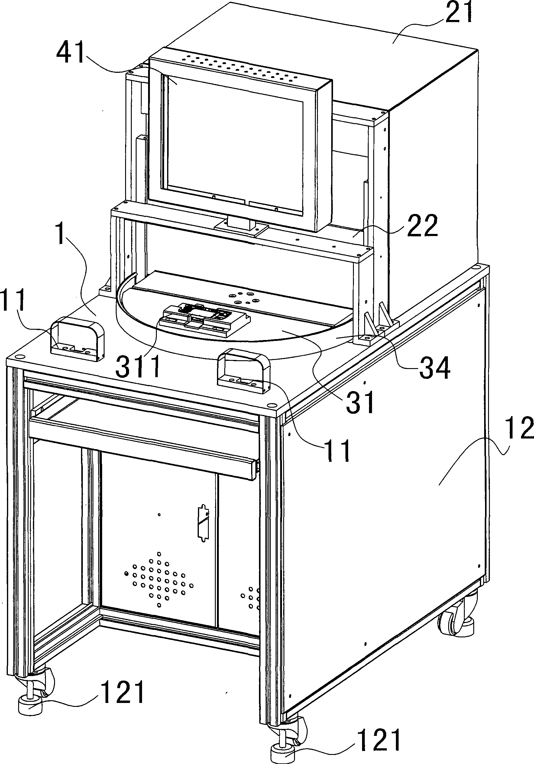 Automatic test equipment for mobile phone component