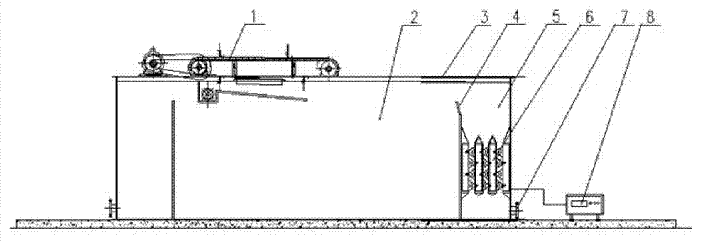 Outgassing demulsification device of ultrasonic air floatation system