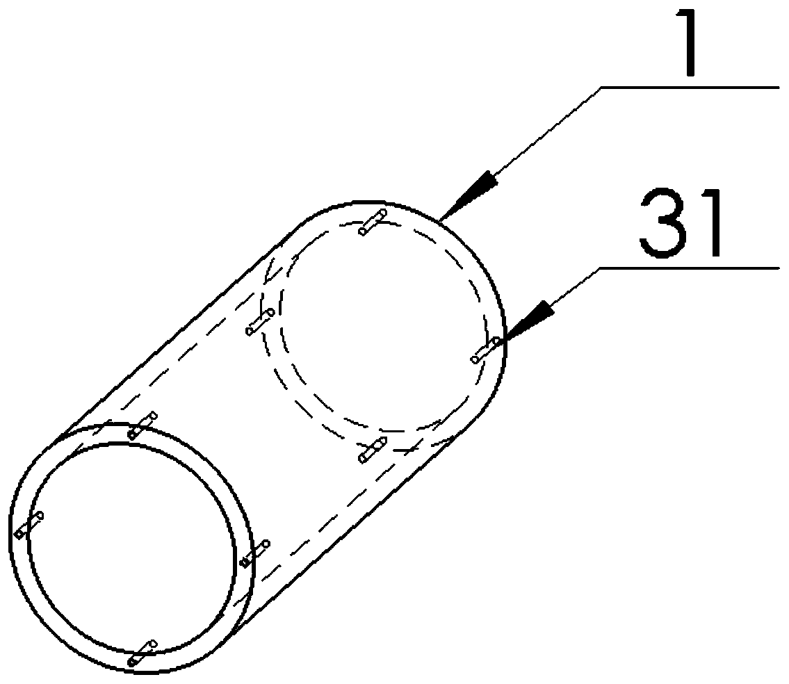 Multi-parameter water quality detection equipment shell structure and assembly method thereof