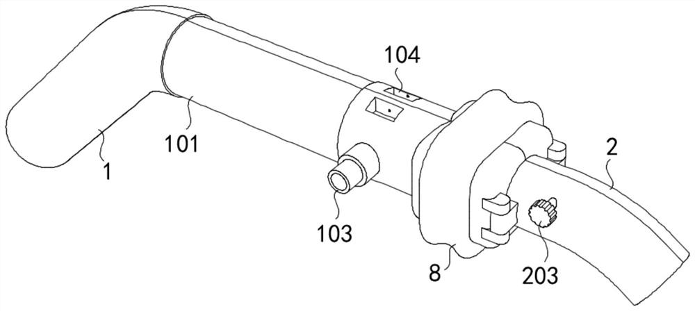 Handheld portable high-definition electronic nasopharyngeal laryngoscope