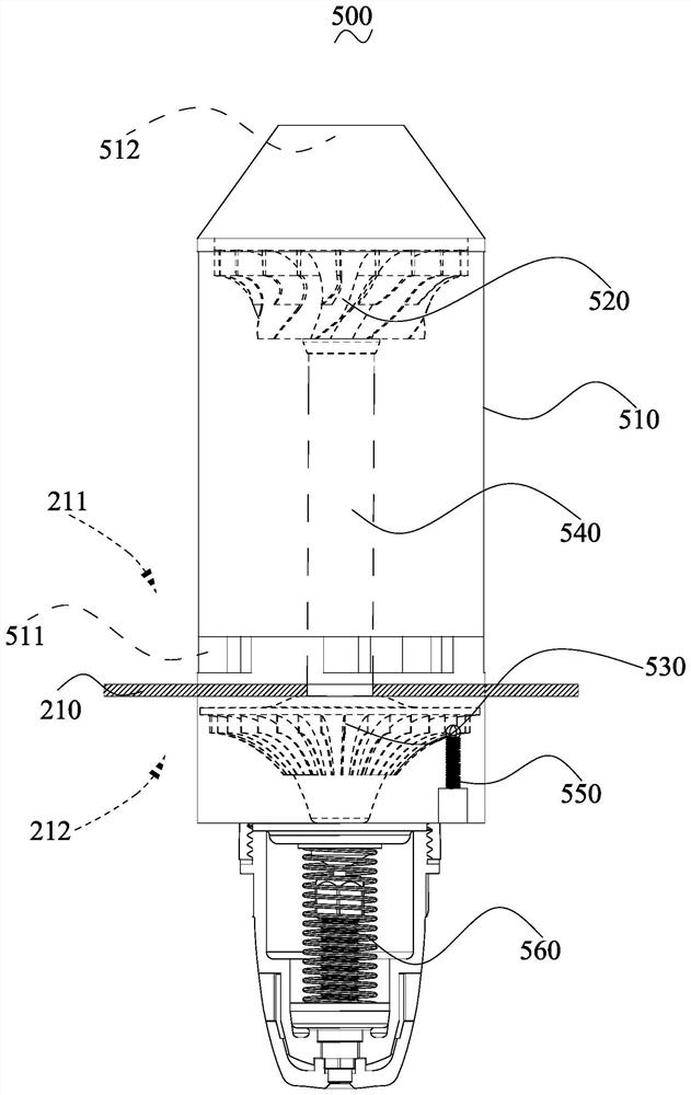 A gas pressure reducing valve that realizes the alarm function by ringing a bell