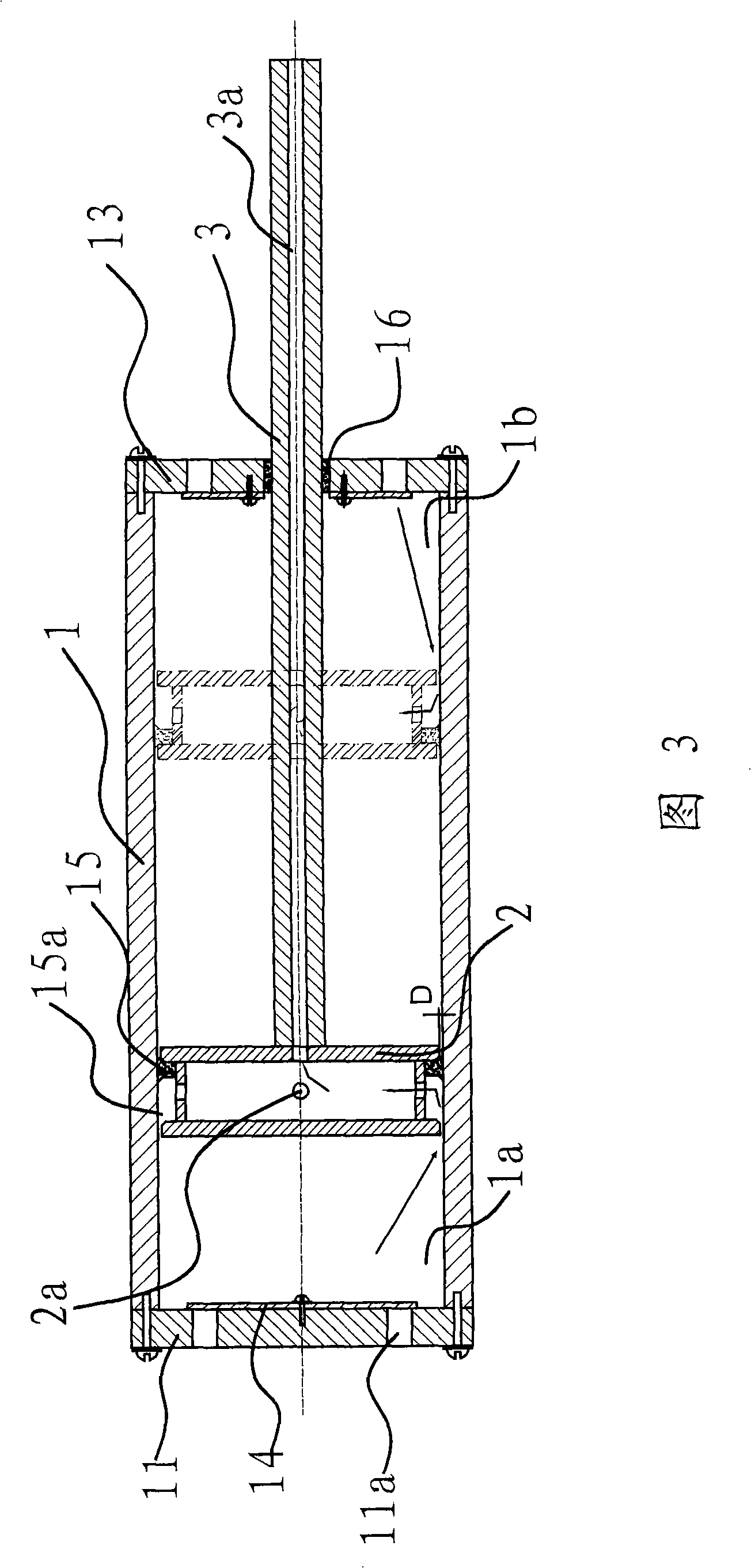 Piston type double-acting multi-cylinder gas pumping apparatus of air compressor