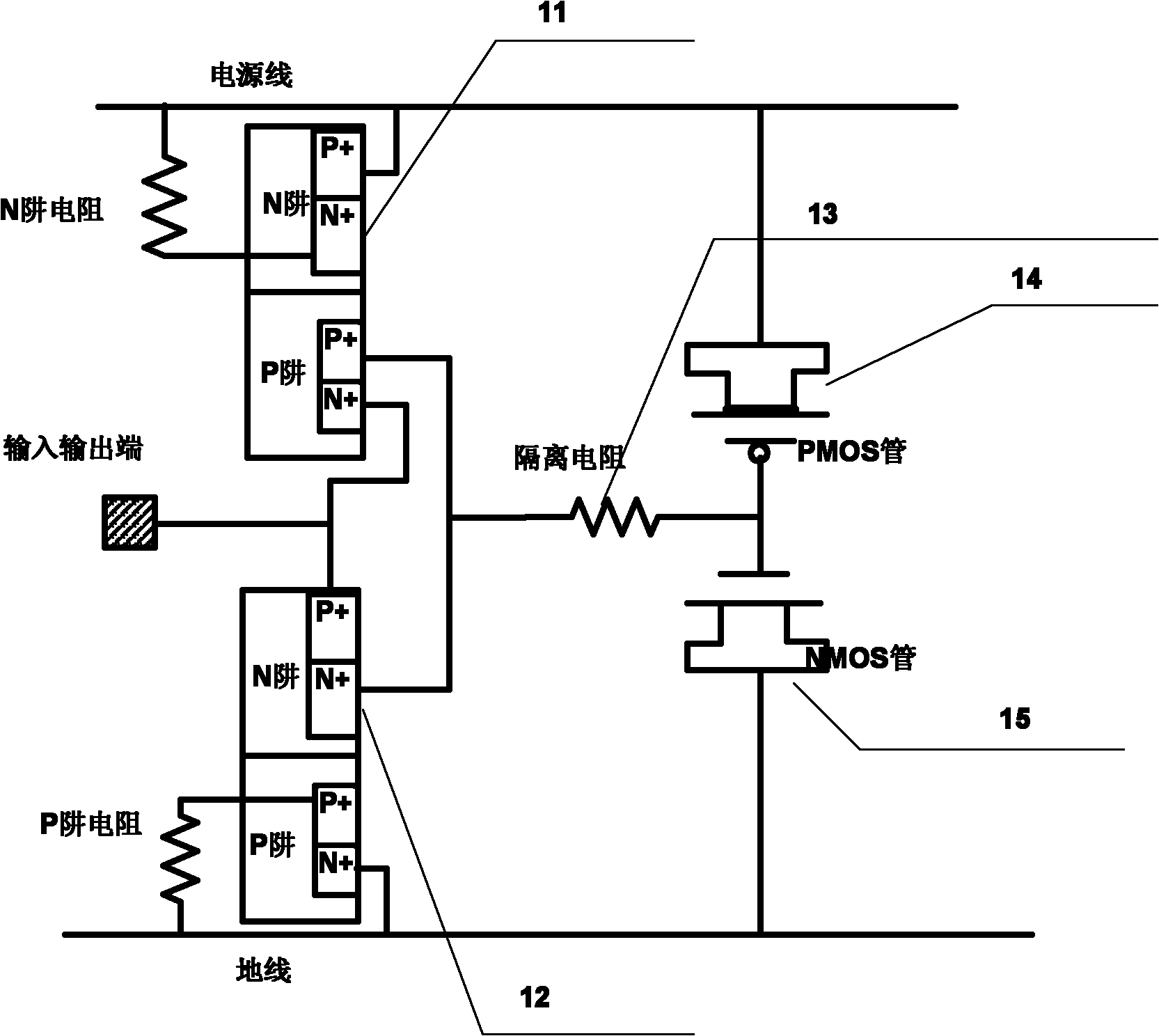 Silicon controlled rectifier used for ESD protection