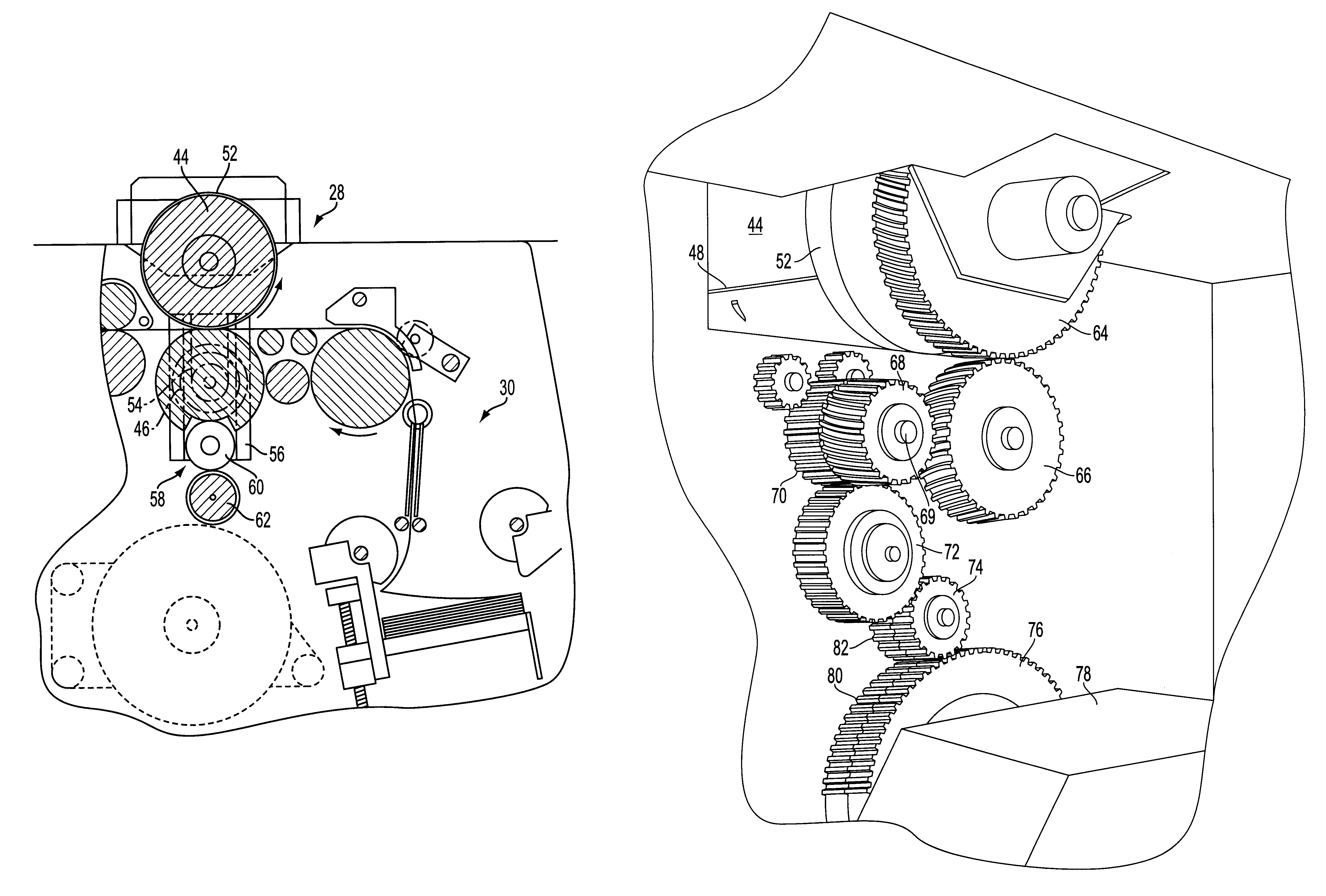 Apparatus for cutting and stacking a multi-form web