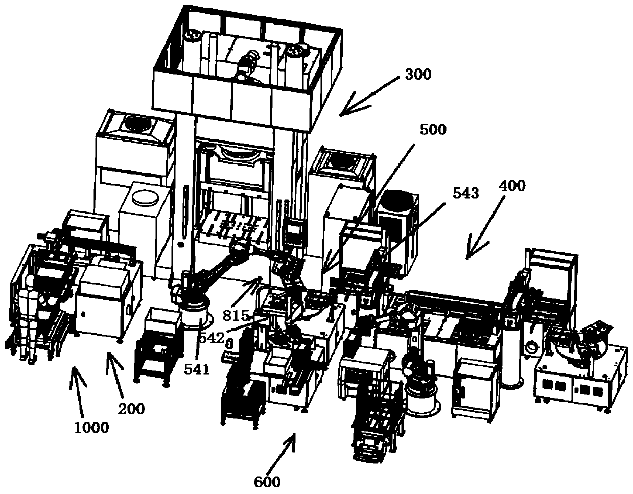 Graphite bipolar plate compression moulding forming system