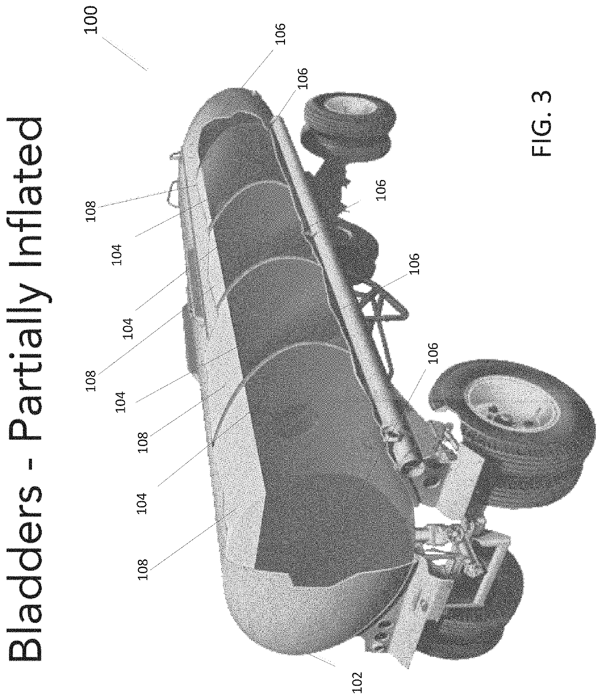 Inflatable bladder system for bulk liquid transport