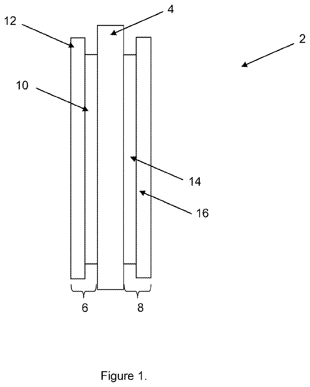 Membrane electrode assembly with improved cohesion