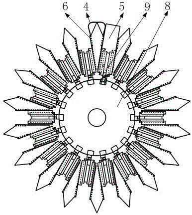 Unidirectionally-sliding anti-winding track drive wheel