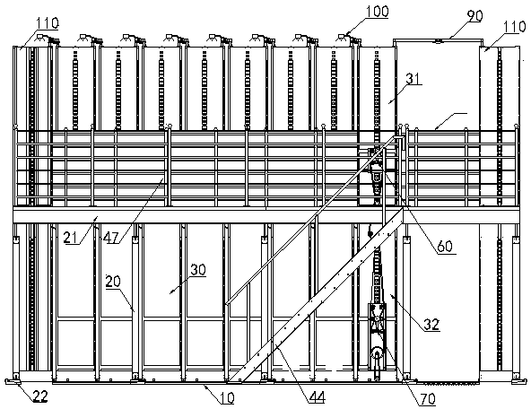 Bi-layer compact rack