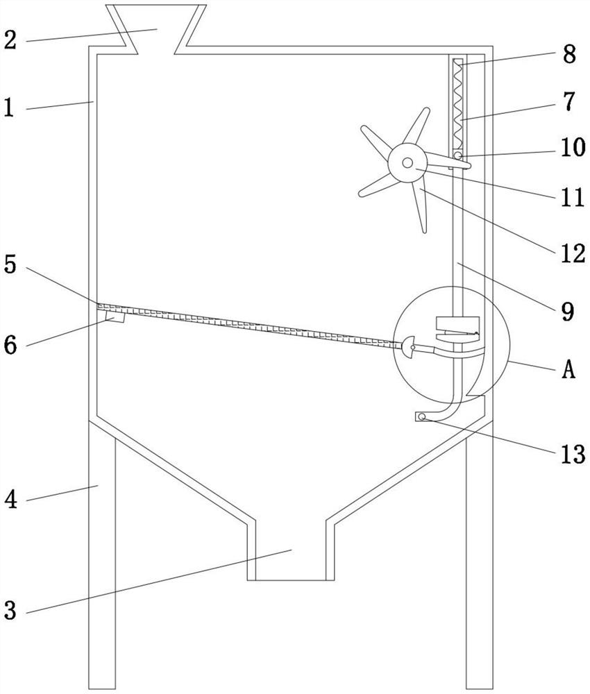 Automatic material selecting device for ceramic preparation