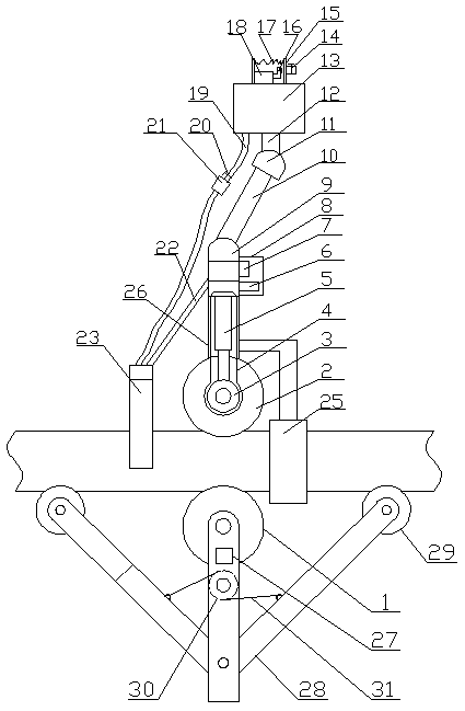 A system for periodically clean overhead lines