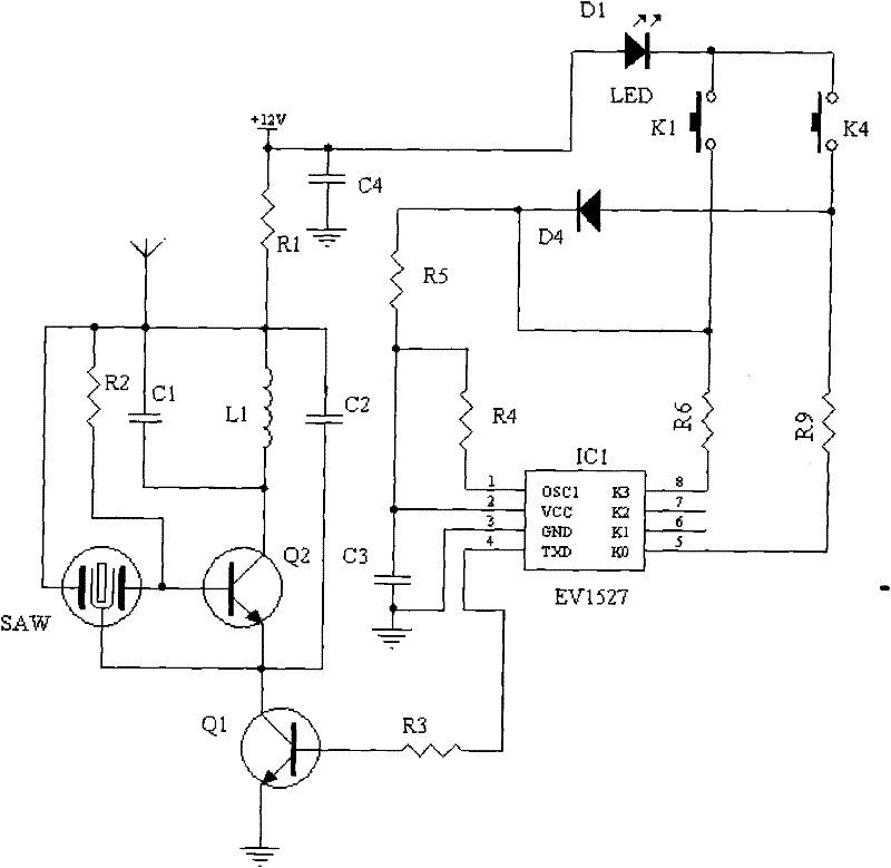 Intelligent wiring-free learning code remote control switch