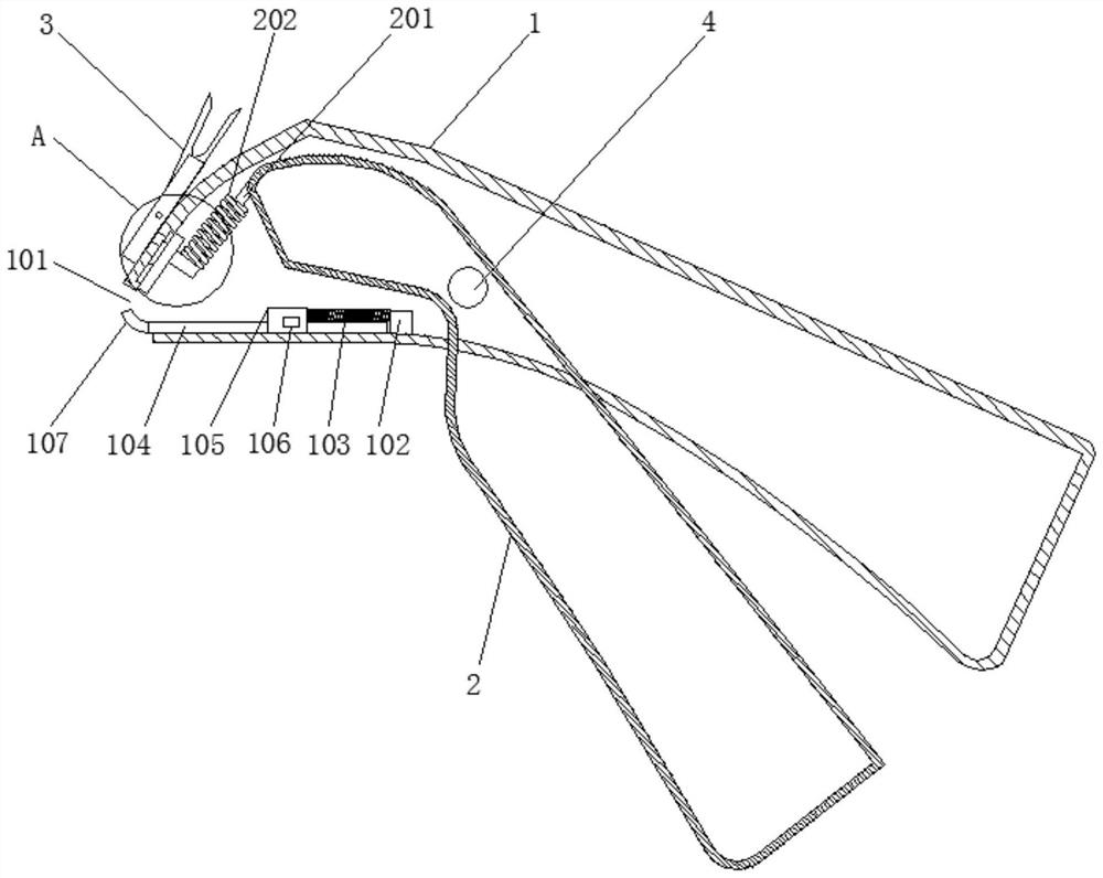 Skin anastomat with nail dismounting function