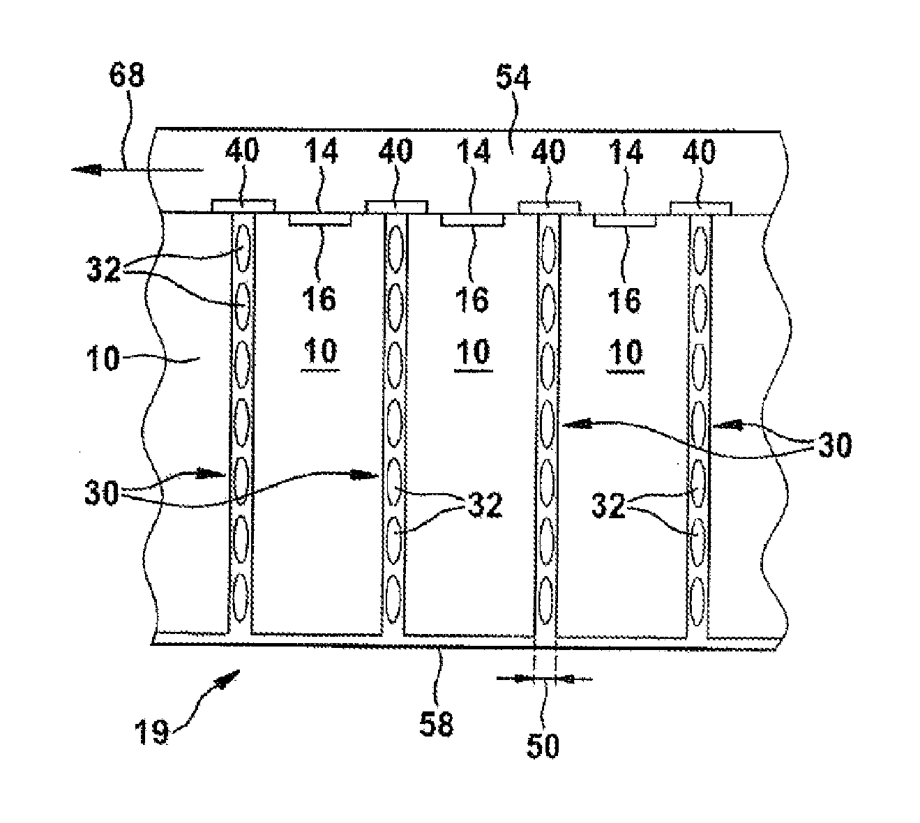 Battery pack with air-type cooling