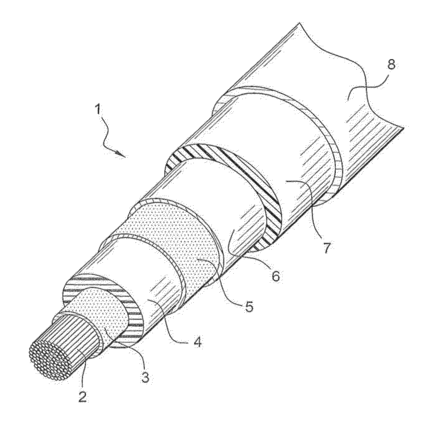 Wire for deep water transmission