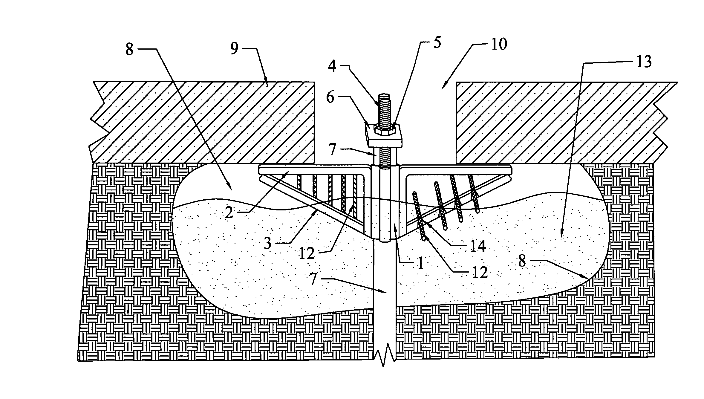 Method and apparatus for lifting and stabilizing subsided slabs, flatwork and foundations of buildings