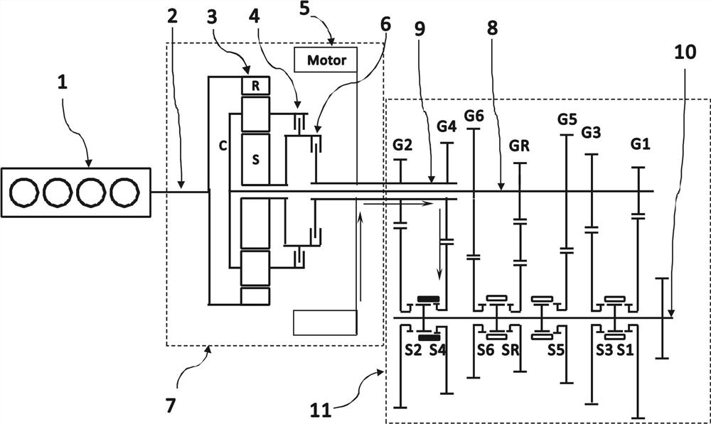 Hybrid power system, control method and vehicle