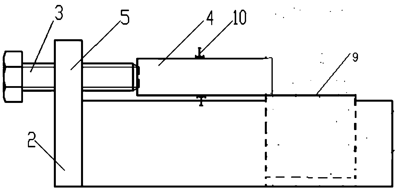 Simple shearing test method and device for rock-concrete cement face