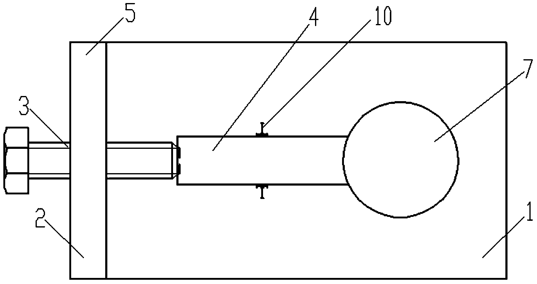 Simple shearing test method and device for rock-concrete cement face