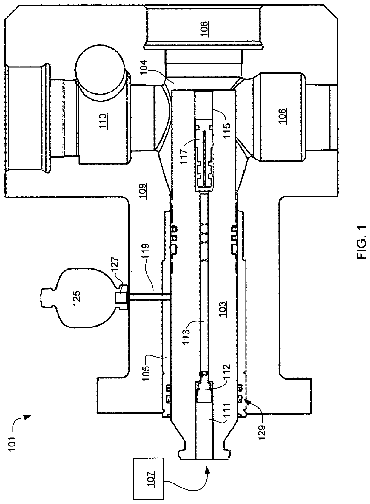 Sealing system pump piston