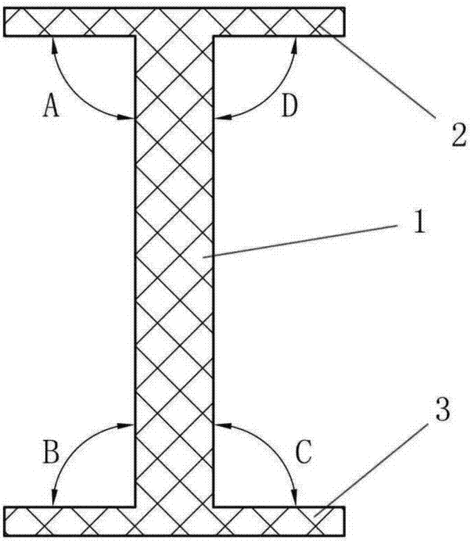 I-shaped web plate for blade, mold and manufacturing method