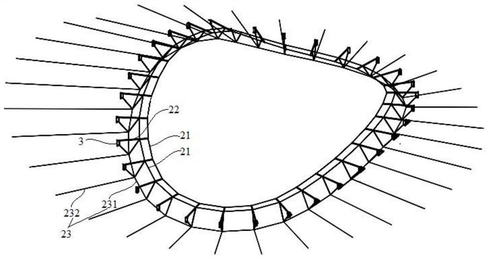 Cantilever structure tension reinforcing system and construction method