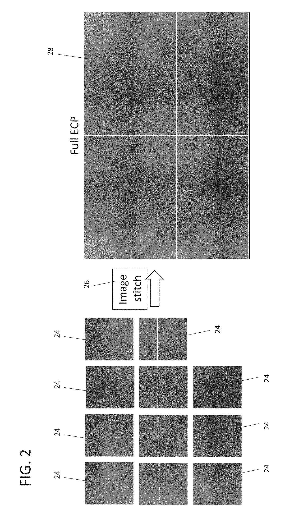 Electron channeling pattern acquisition from small crystalline areas