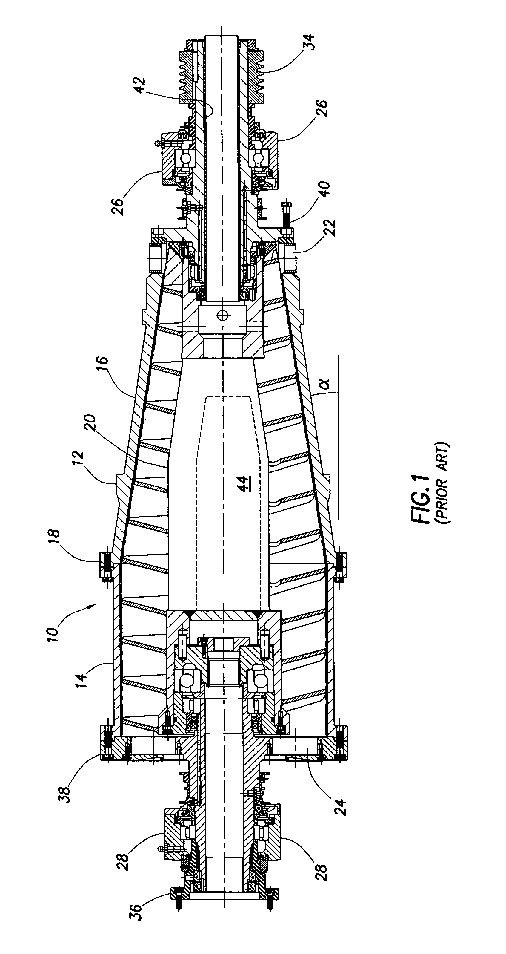 Method of retrofitting a decanting centrifuge