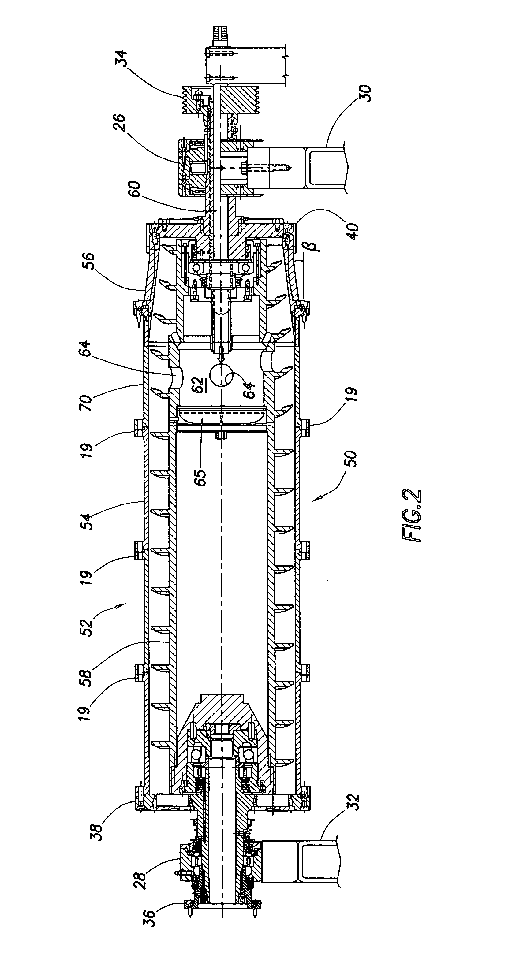 Method of retrofitting a decanting centrifuge