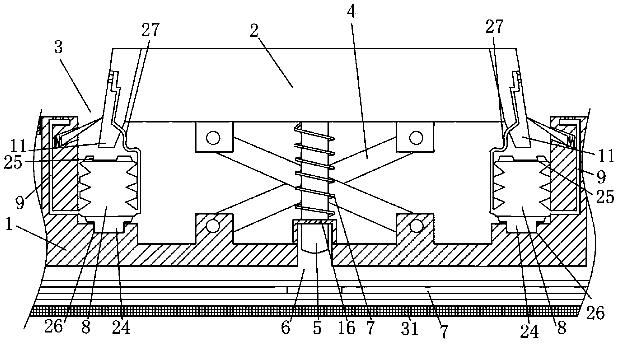 Durable keyboard with self-cleaning function