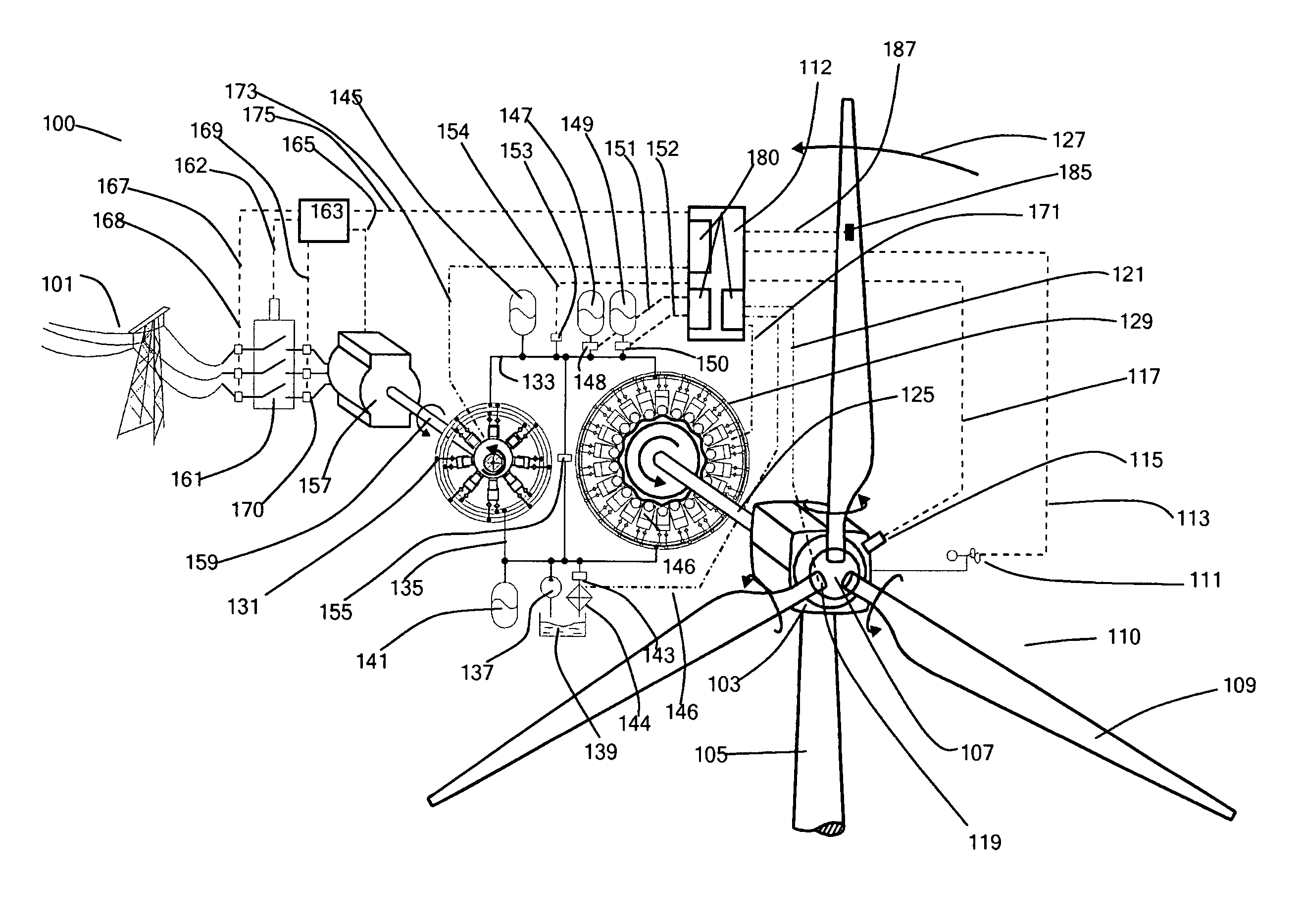 Fluid-working machine with multi-lobe ring cam