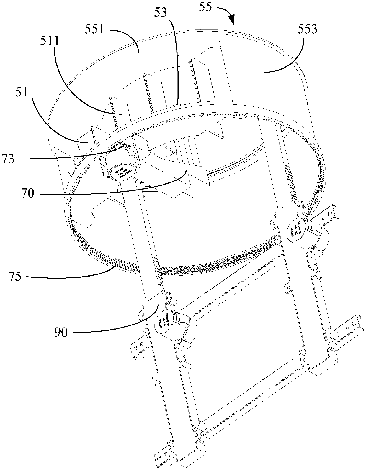 Air-conditioning cabinet and air outlet control method of air-conditioning cabinet