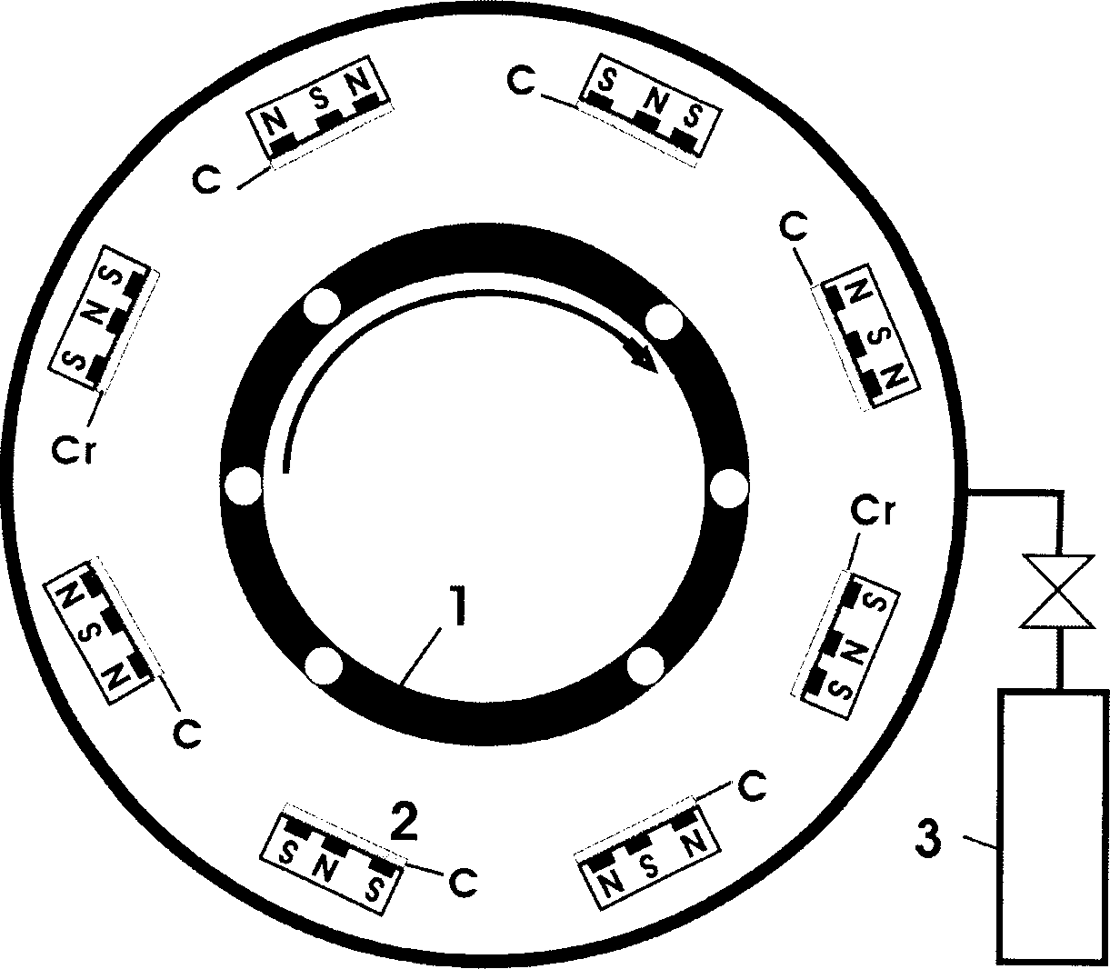 Diamond film containing chronium and its preparing method