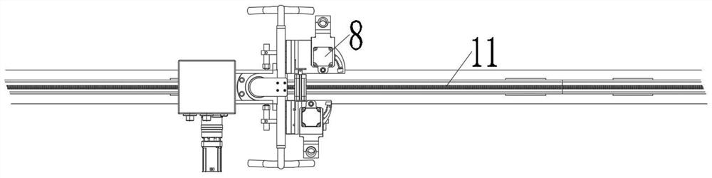 Intelligent welding trolley for outfitting welding of ship hatch cover